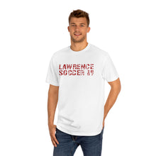Load image into Gallery viewer, Lawrence HS Soccer shirt with Chester on the back (American Apparel)