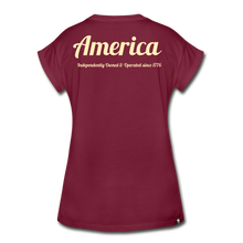 Load image into Gallery viewer, Women's Relaxed Fit T-Shirt - burgundy
