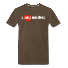 Load image into Gallery viewer, i love my soldier (red heart) - noble brown