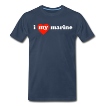 Load image into Gallery viewer, I love my marine (red heart) - navy