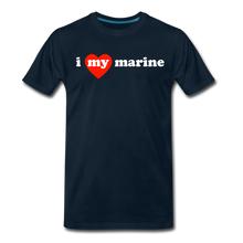 Load image into Gallery viewer, I love my marine (red heart) - deep navy