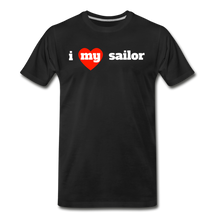 Load image into Gallery viewer, i love my sailor (red heart) - black