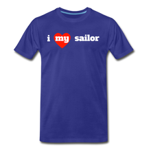 Load image into Gallery viewer, i love my sailor (red heart) - royal blue