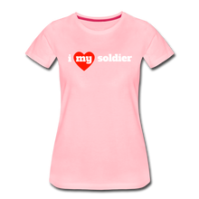 Load image into Gallery viewer, i love my soldier (W) red heart - pink