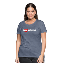 Load image into Gallery viewer, I love my veteran - heather blue