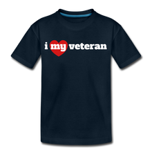 Load image into Gallery viewer, I love my veteran (Y) - deep navy