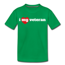 Load image into Gallery viewer, I love my veteran (Y) - kelly green