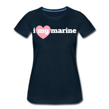 Load image into Gallery viewer, i love my marine (W) pink heart - deep navy
