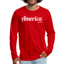 Load image into Gallery viewer, America '76 - (men's long sleeve) - red