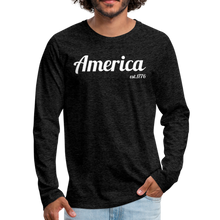 Load image into Gallery viewer, America '76 - (men's long sleeve) - charcoal gray
