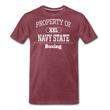 Load image into Gallery viewer, Navy State, Boxing - heather burgundy