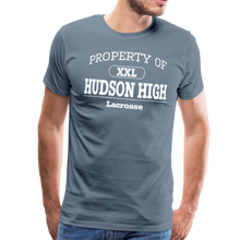 Load image into Gallery viewer, Men's Premium T-Shirt (White lettering) - steel blue