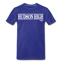 Load image into Gallery viewer, Hudson High, 1802 (White font) - royal blue