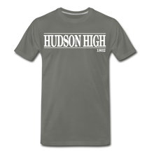 Load image into Gallery viewer, Hudson High, 1802 (White font) - asphalt gray