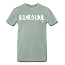 Load image into Gallery viewer, Hudson High, 1802 (White font) - steel green