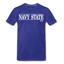 Load image into Gallery viewer, Navy Sate, White Font - royal blue