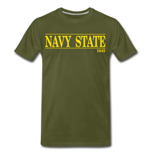 Load image into Gallery viewer, Navy State, 1845 (Gold font) - olive green
