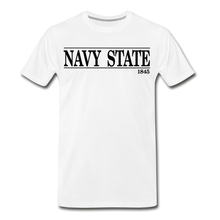 Load image into Gallery viewer, Navy State 1845, (Black Font) - white