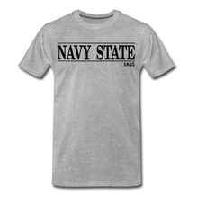 Load image into Gallery viewer, Navy State 1845, (Black Font) - heather gray