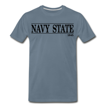 Load image into Gallery viewer, Navy State 1845, (Black Font) - steel blue