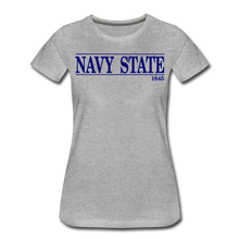 Load image into Gallery viewer, Navy State 1845 (W), (Navy Font) - heather gray