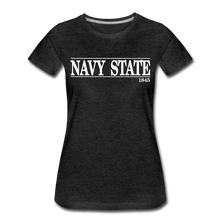 Load image into Gallery viewer, Navy State, 1845 (W) (White Font) - charcoal gray