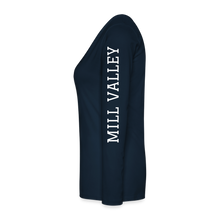 Load image into Gallery viewer, Women's LS Silver Stars - deep navy