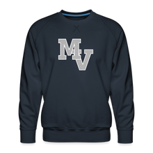 Load image into Gallery viewer, Big MV Sweatshirt with silver stars on sleeve - navy
