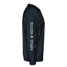 Load image into Gallery viewer, Big MV Sweatshirt with silver stars on sleeve - navy
