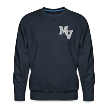 Load image into Gallery viewer, MV Sweatshirt w/Silverstars on LS sleeve - navy