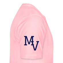 Load image into Gallery viewer, Mill Valley Silver Stars White SS w/ MV on R/S - pink