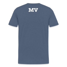 Load image into Gallery viewer, MV Jaguars simple front with MV on back - heather blue
