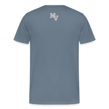 Load image into Gallery viewer, Men's Silver Stars with Star and MV on back - steel blue