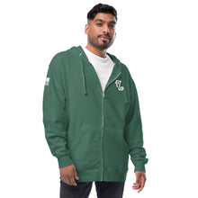 Load image into Gallery viewer, Unisex fleece zip up hoodie
