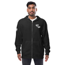 Load image into Gallery viewer, Unisex fleece zip up hoodie