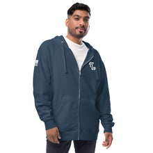 Load image into Gallery viewer, Unisex fleece zip up hoodie