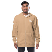 Load image into Gallery viewer, Unisex fleece zip up hoodie