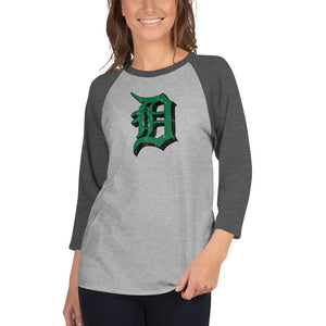 De Soto 3/4 sleeve raglan shirt