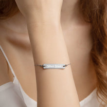 Load image into Gallery viewer, MV Silver Stars Silver Bar Chain Bracelet
