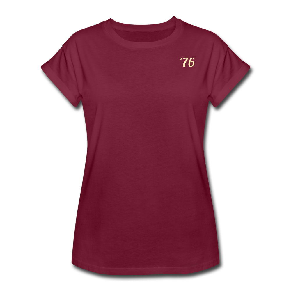Women's Relaxed Fit T-Shirt - burgundy