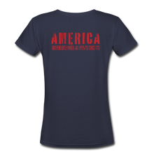 Load image into Gallery viewer, Basic Issue - Women&#39;s &#39;76 America V-Neck Fitted - navy
