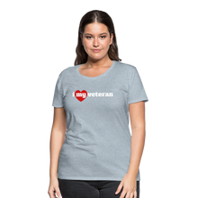 Load image into Gallery viewer, I love my veteran - heather ice blue
