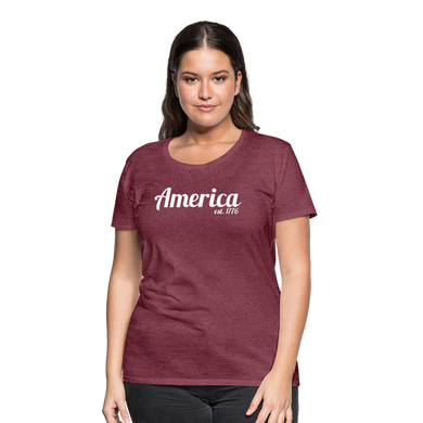 America '76 (Women's Short Sleeve) - heather burgundy
