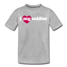 Load image into Gallery viewer, i love my soldier (Y) - heather gray
