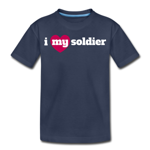 i love my soldier (Y) - navy