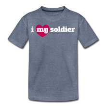 Load image into Gallery viewer, i love my soldier (Y) - heather blue
