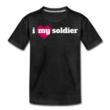 Load image into Gallery viewer, i love my soldier (Y) - charcoal gray
