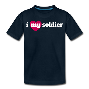 i love my soldier (Y) - deep navy