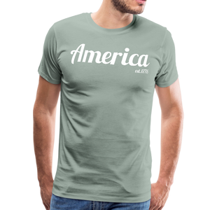 America, '76, Basic Issue T-shirt - steel green