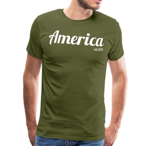 America, '76, Basic Issue T-shirt - olive green